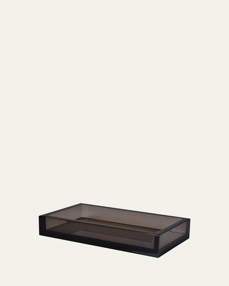 Smoked Ice Lucite Towel Tray